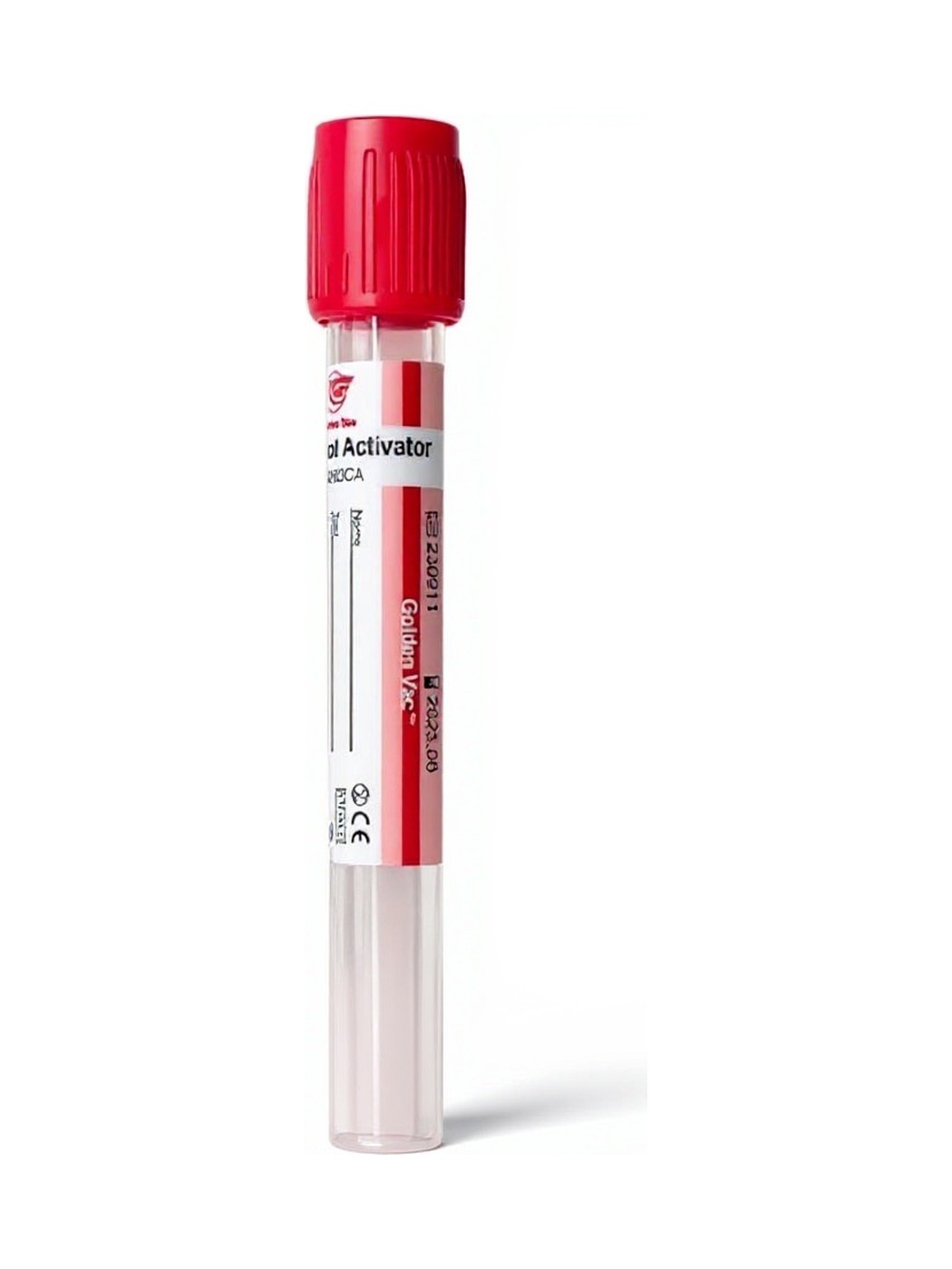 Tubos de muestra Rojo — Activador