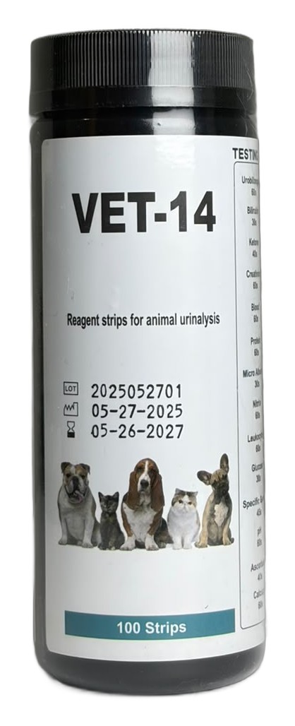 Tiras de orina VET-14
